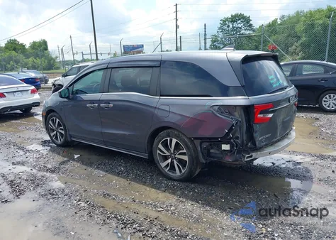 2021 Honda Odyssey Touring from USA, damaged, VIN 5FNRL6H86MB013953